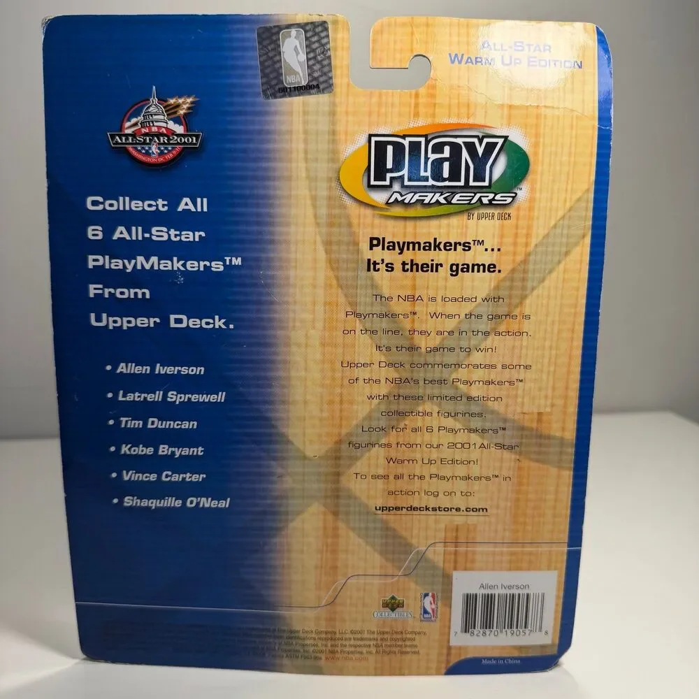 ALLEN IVERSON ALL STAR 76ERS BOBBLEHEAD NEW BASKETBALL NBA 2001